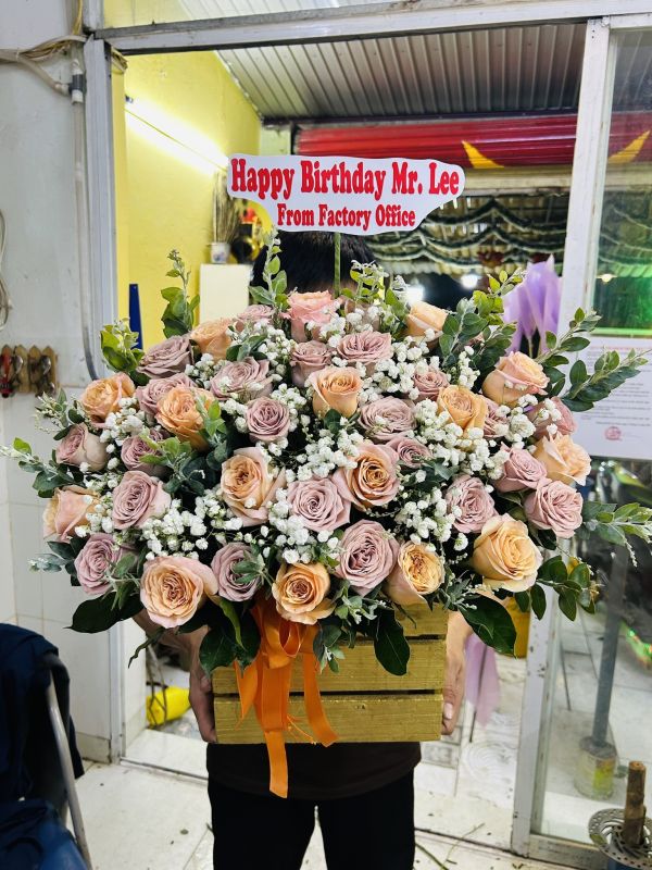 giỏ hoa sinh nhật