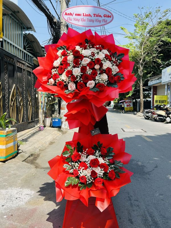 lẵng hoa khai trương
