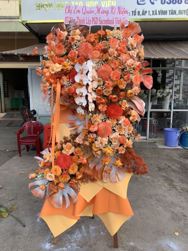 lẵng hoa khai trương
